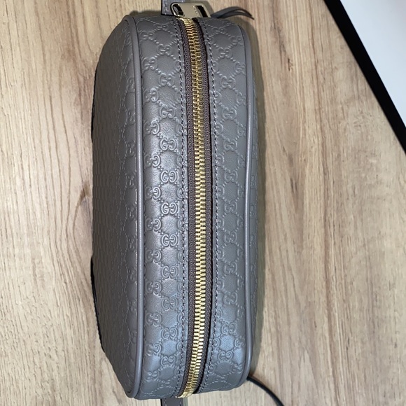 Brand New GUCCI Microguccissima Mini Bree Messenger Bag Grey - Picture 15 of 16
